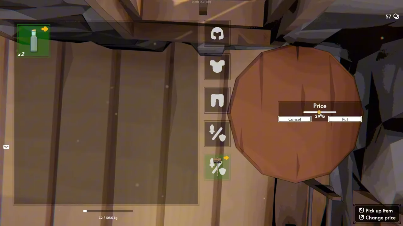 Fell & Sell: Setting the price of an item before placing it on the storefront display
